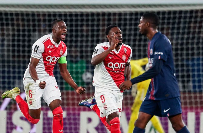 Ligue 1 -Stor PSG-skuffelse: Nedlagt af Monaco