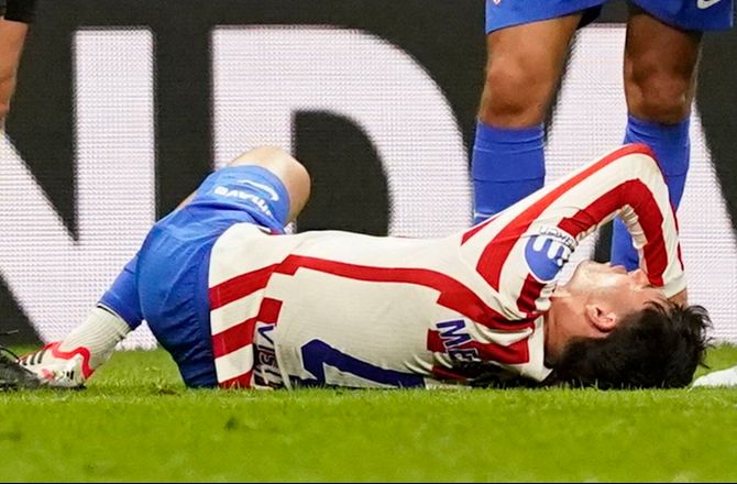La Liga -Atletico-midt måtte udgå: Ramt af alvorlig skade