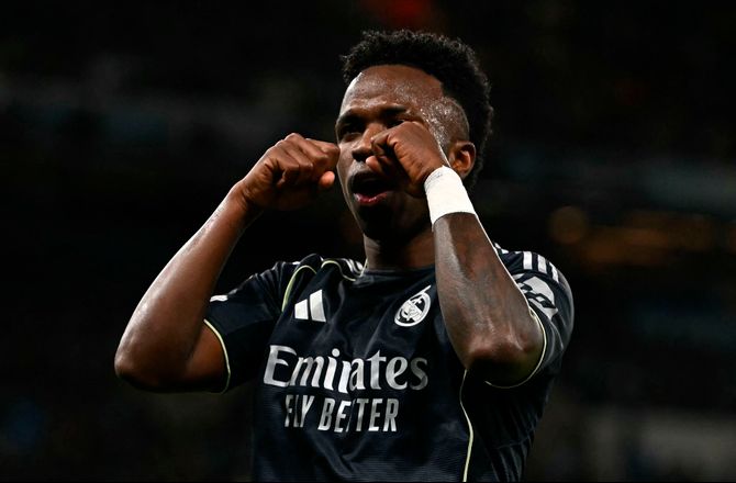 Champions League -Vinicius: Græde-jubelscene var rettet mod City-fansene