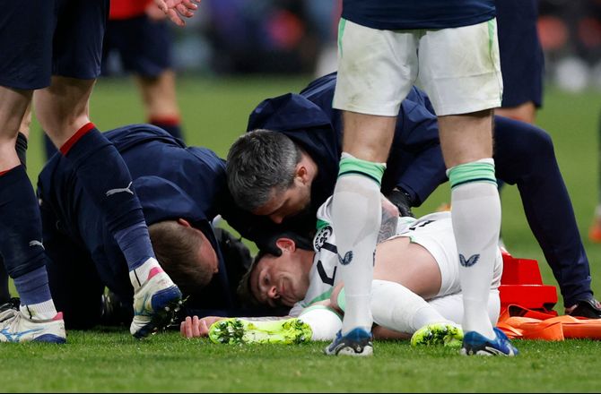 VM kval. UEFA -Efter grim skade: Irer udskrevet fra hospitalet