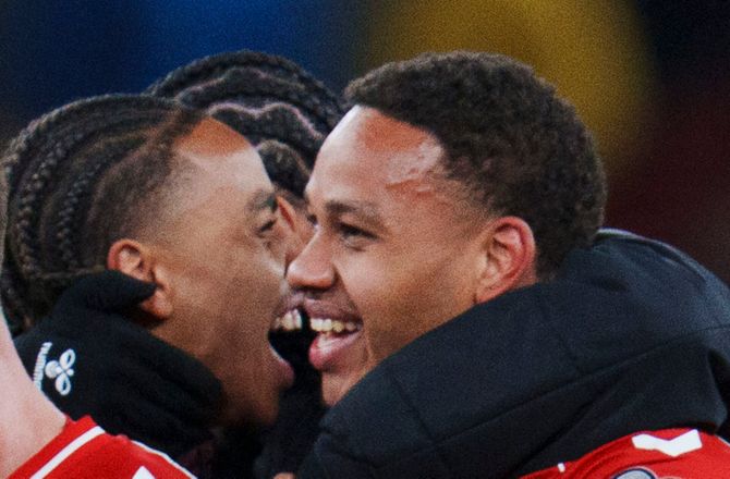VM kval. UEFA -Nikolas Nartey fik debut først: Brormand skal nok få flere kampe