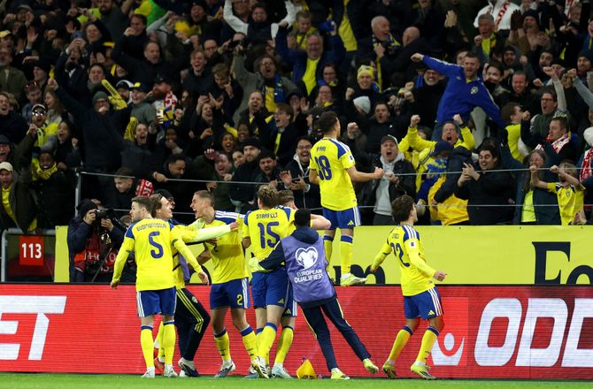 VM kval. UEFA -Vilde scener: Gyökeres sparkede Sverige til VM