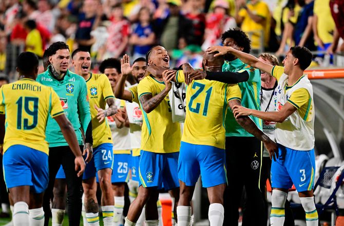 Venskabskampe -Brasilien rejste sig mod Kroatien