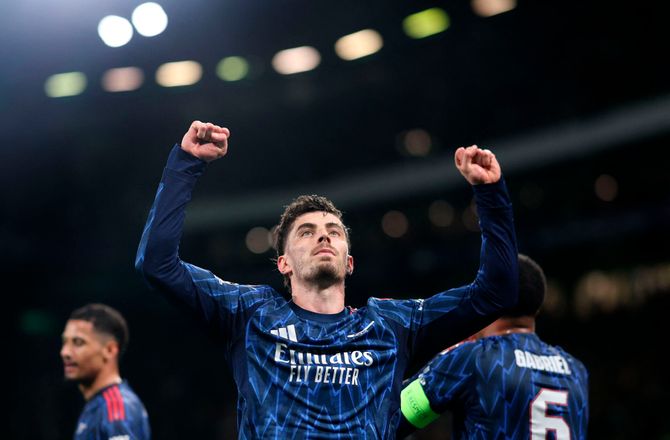 Champions League -Havertz hylder Raya: Han er verdens bedste