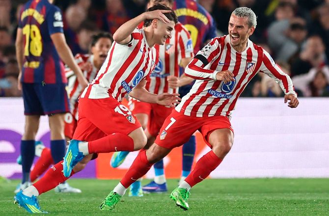 Champions League -Atletico straffede Barca benhårdt