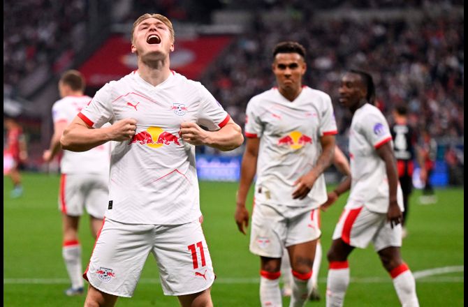 Bundesliga -Lynscoring fra Harder: Leipzig vandt over Frankfurt