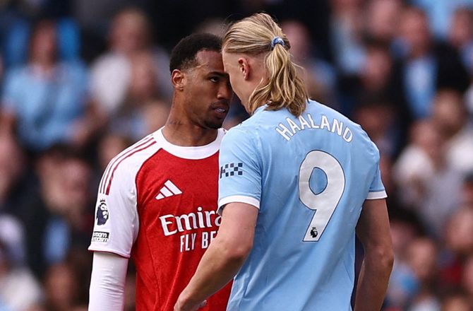Premier League -Haaland om Gabriel-episode: Måske nok til rødt