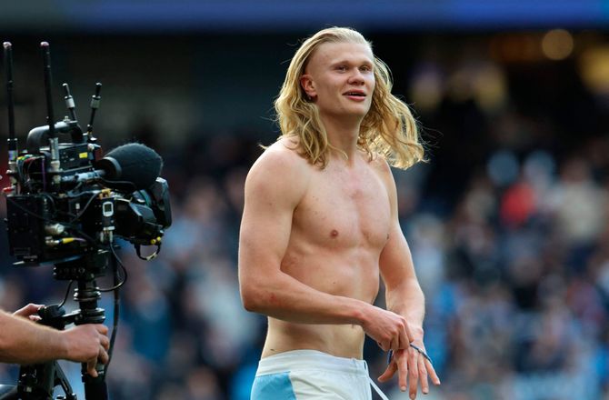 Premier League -Silva hylder Haaland: Han kæmpede som et vildt dyr