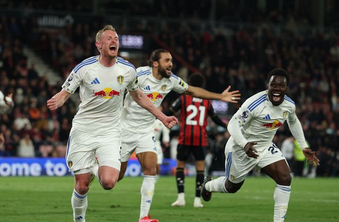 Premier League -Leeds tog point fra Bournemouth til allersidst
