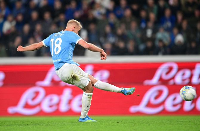 Serie A -Lazio med Isaksen og Provstgaard i startopstillingen
