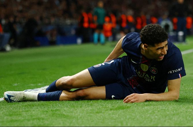 Champions League -PSG bekræfter: Hakimi ude i et par uger