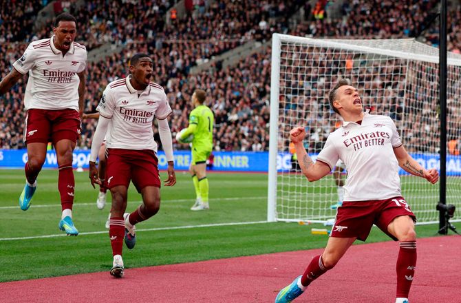 Premier League -Arsenal tog stort skridt mod mesterskabet