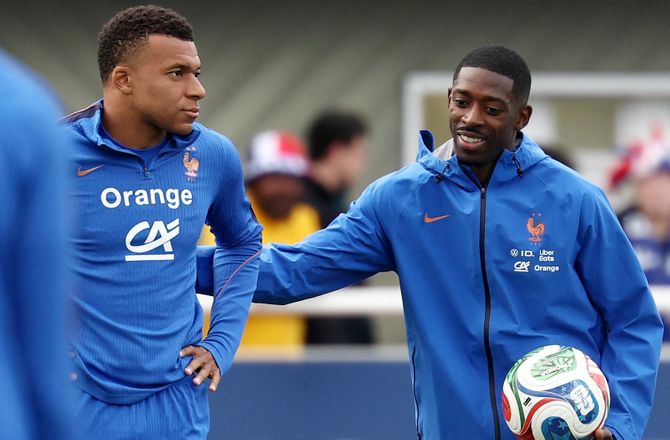 FIFA VM -Dembele forsvarer Mbappé: Kritikken er gået for langt