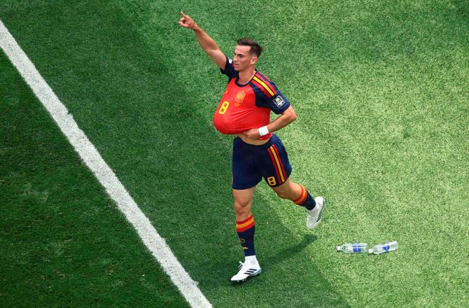FIFA VM -Spanien er uændret mod Frankrig