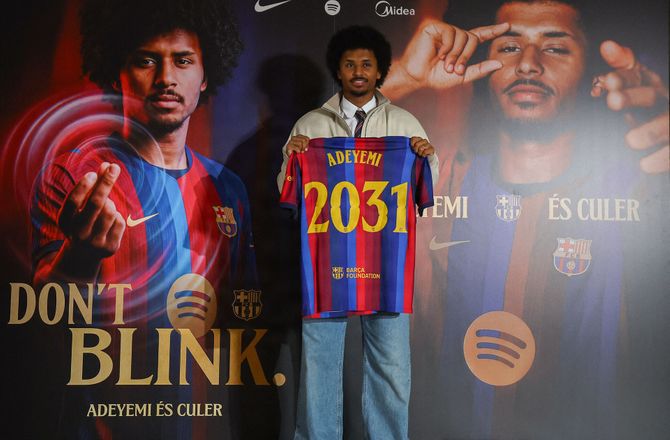 La Liga -Adeyemi efter Barca-skifte: Jeg er her for at vinde titler