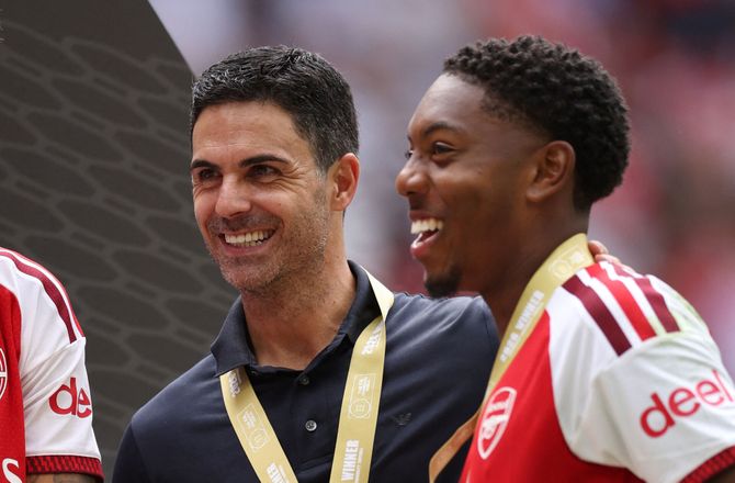 Community Shield -Arsenal scorede efter 23 sekunder: Utroligt af Lewis-Skelly