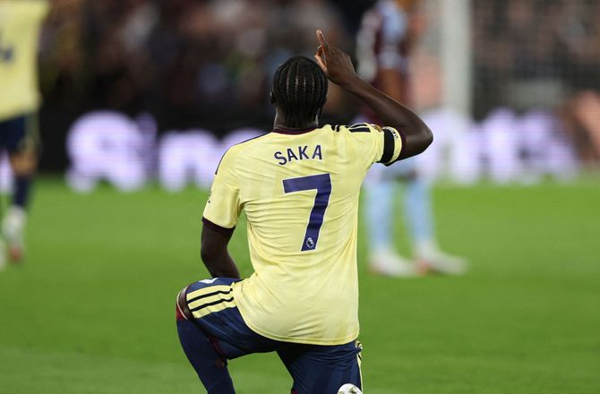 Premier League -Saka blev Arsenal-helten mod Aston Villa