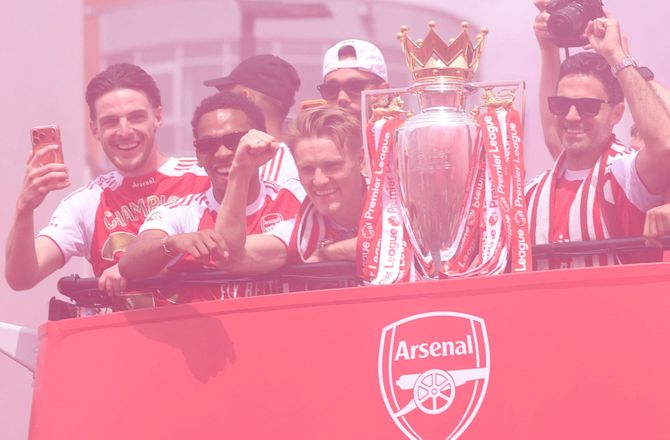 Arsenal -Rice efter Arsenal-triumf: De griner ikke længere