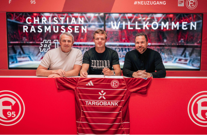 2. Bundesliga -Officielt: Christian Rasmussen på plads i Düsseldorf