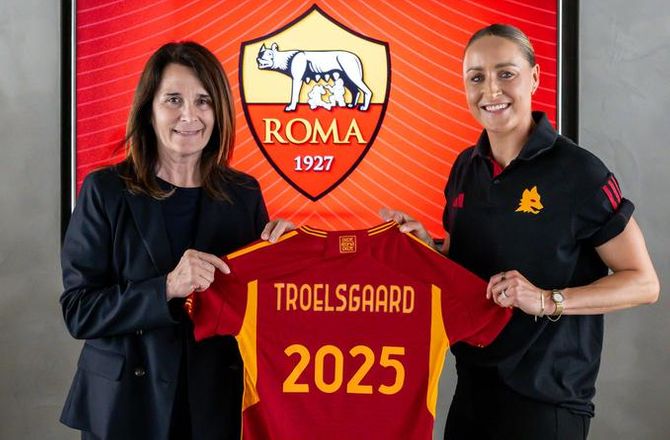 Roma -Sanne Troelsgaard forlænger med Serie A-vinder