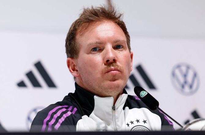 Venskabskampe -Nagelsmann undskylder til landsholdsangriber: Dumt af mig