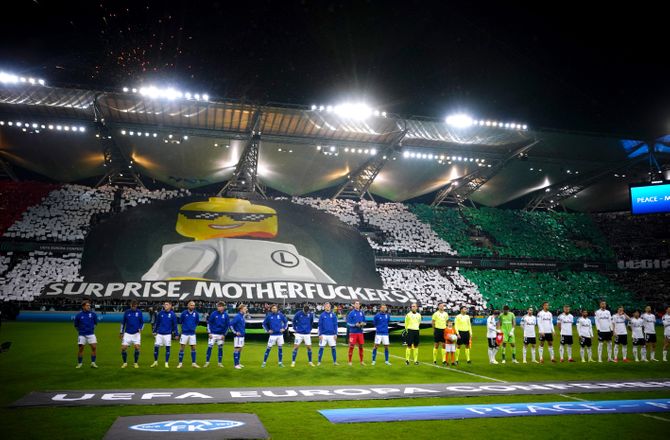 ECL -Legia-fans driller UEFA: Surprise!