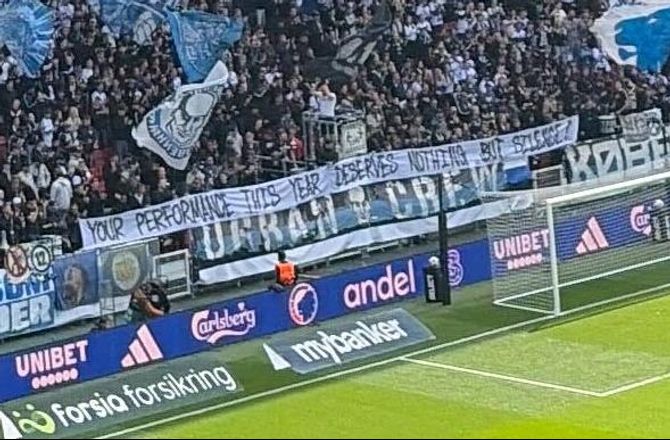 3F Superliga -Fans stikker til FCK: I fortjener kun stilhed