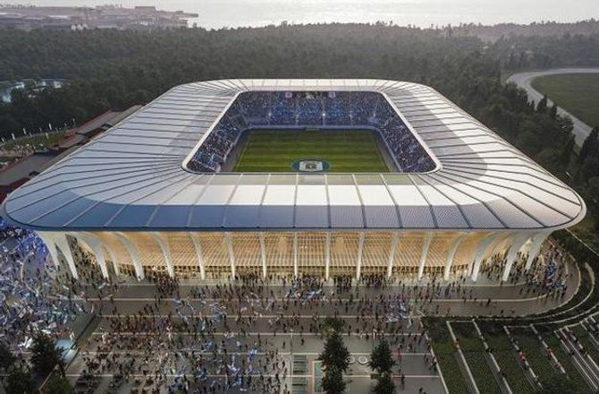 3F Superliga -AGF's nye stadion er kampklar i marts 2027