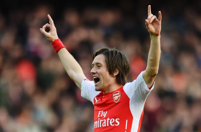 International -Tomas Rosicky meldes i spil til Arsenal-job