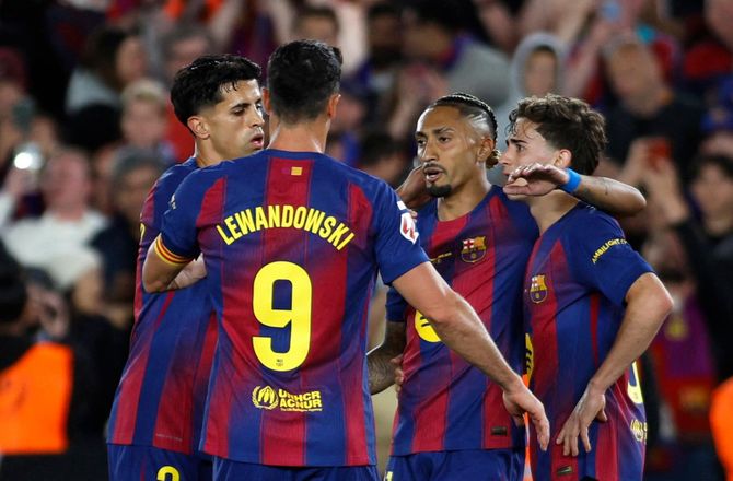 La Liga -Barca sejrede i tårevæddet Lewandowski-farvel
