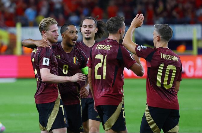 VM kval. UEFA -De Bruyne stråede da Belgien knuste Kasakhstan