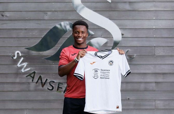 Championship -Swansea tilføjer ung lejesvend fra United