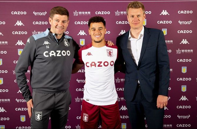 Premier League -Coutinho storroses af holdkammerat