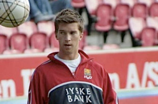 Venskabskampe U21 -Andreas Laudrup jubler efter debut