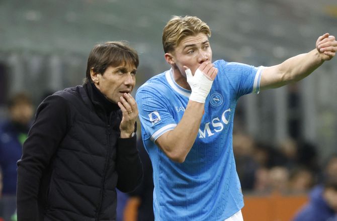 Serie A -Højlund hylder Conte: Afgørende for min udvikling
