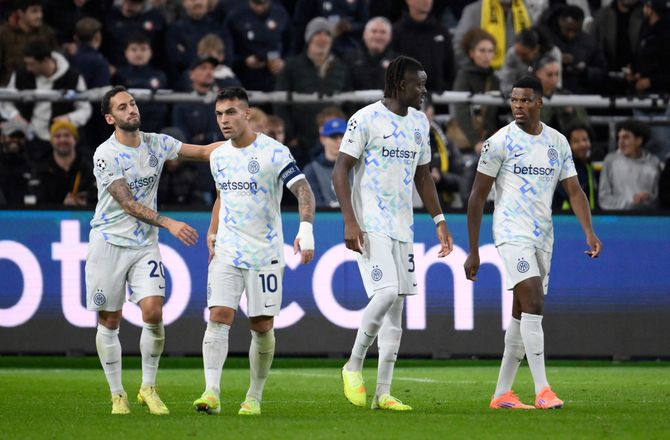 Champions League -Inter pryglede de belgiske mestre