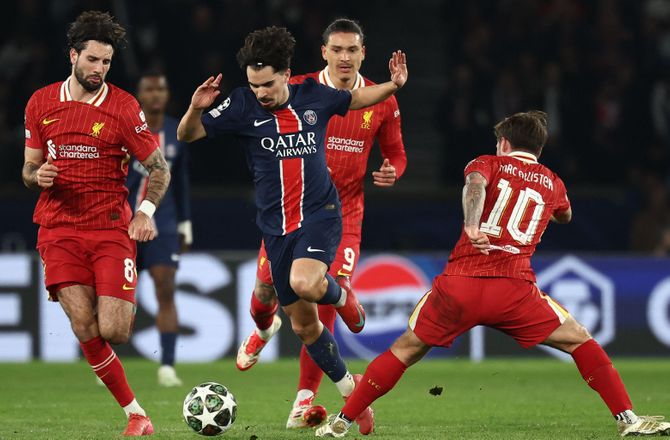 Champions League -PSG-midt lover sejr i Liverpool