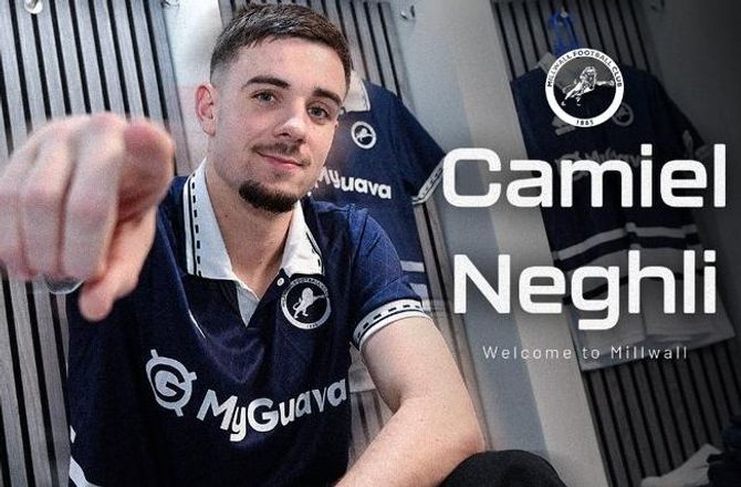 Championship -Millwall køber Neghli for rekordbeløb