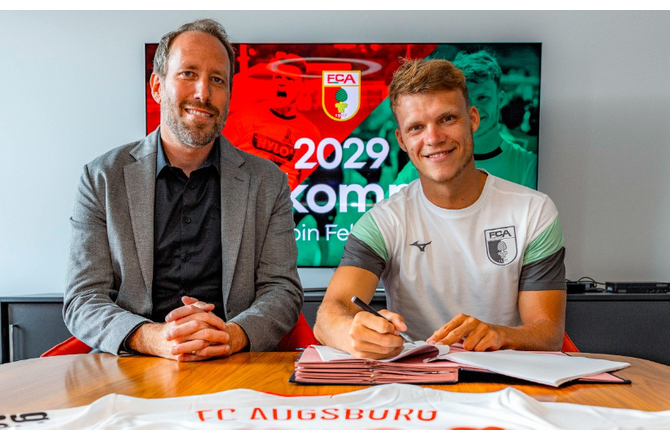 Bundesliga -Augsburg køber Robin Fellhauer