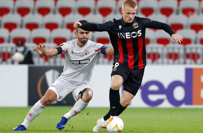 Ligue 1 -Dolberg og Nice skød med løst krudt