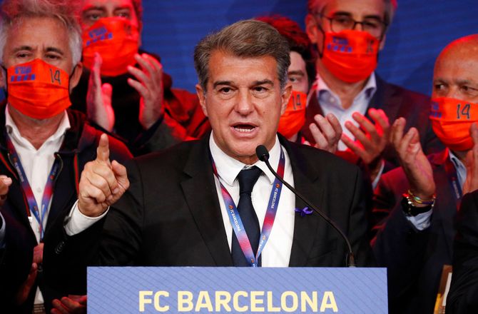 Barcelona -Laporta: Super League-projektet passer Barca