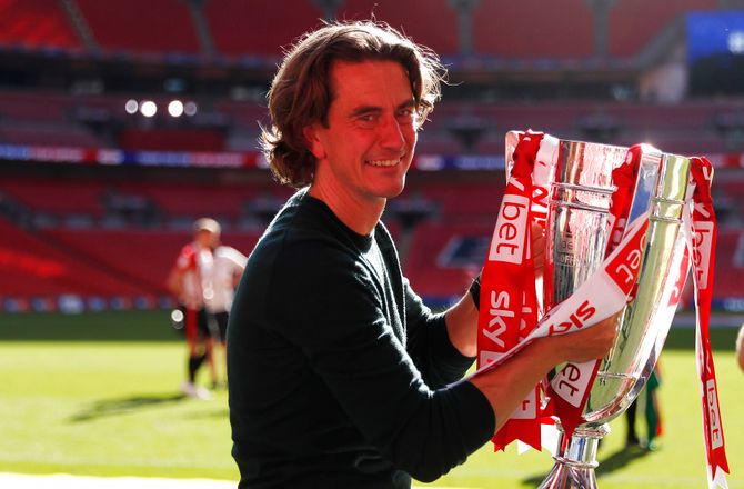 Premier League -Thomas Frank: Jeg festede til klokken seks
