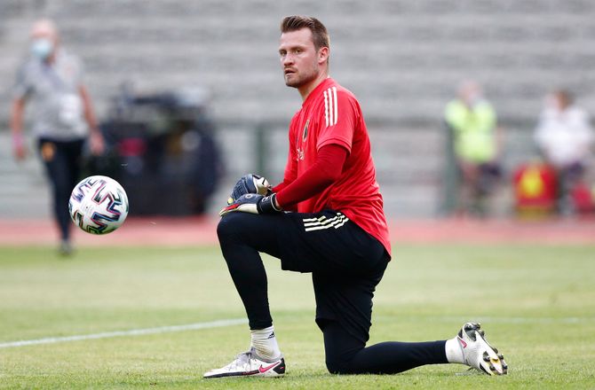 Venskabskampe -Belgien skiftede keeper i 91. minut: Vigtigt