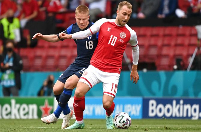 EM -Belgien sparker bolden ud til Eriksen-hyldest