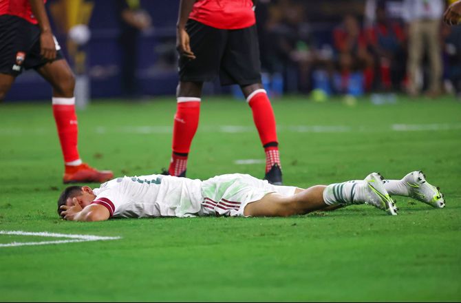 CONCACAF Gold Cup -Hirving Lozano meldes okay efter uheld