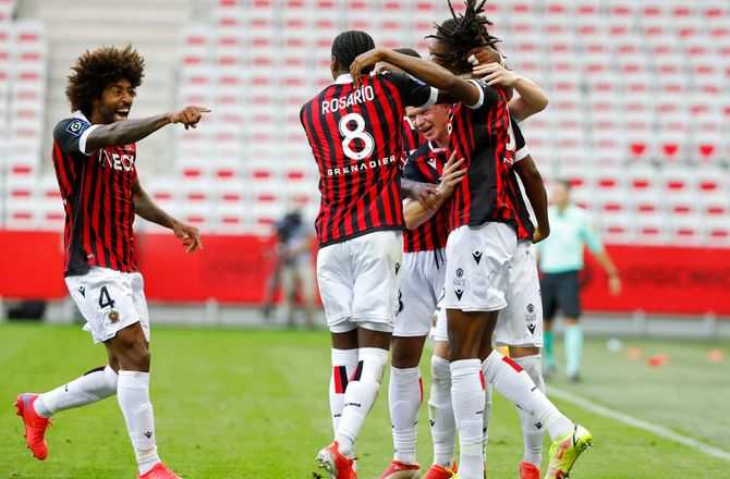 Ligue 1 -Nice uden Dolberg kørte Bordeaux over