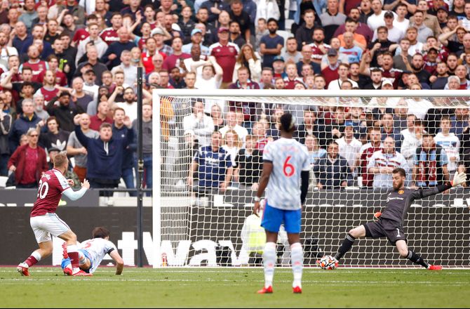 Premier League -De Gea reddede straffespark i sen United-sejr