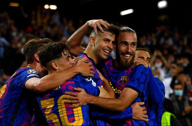 Champions League -Pique tog rekord i vigtig CL-sejr