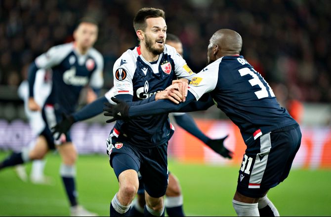 Europa League -Røde Stjerne-målscorer: Mange FCM-chancer
