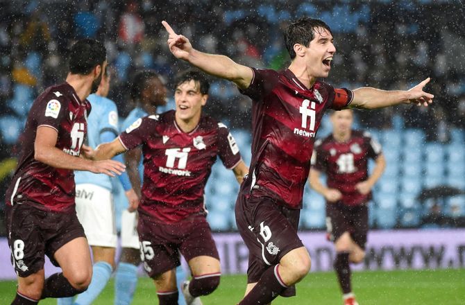 La Liga -Sociedad indtog førstepladsen efter sejr